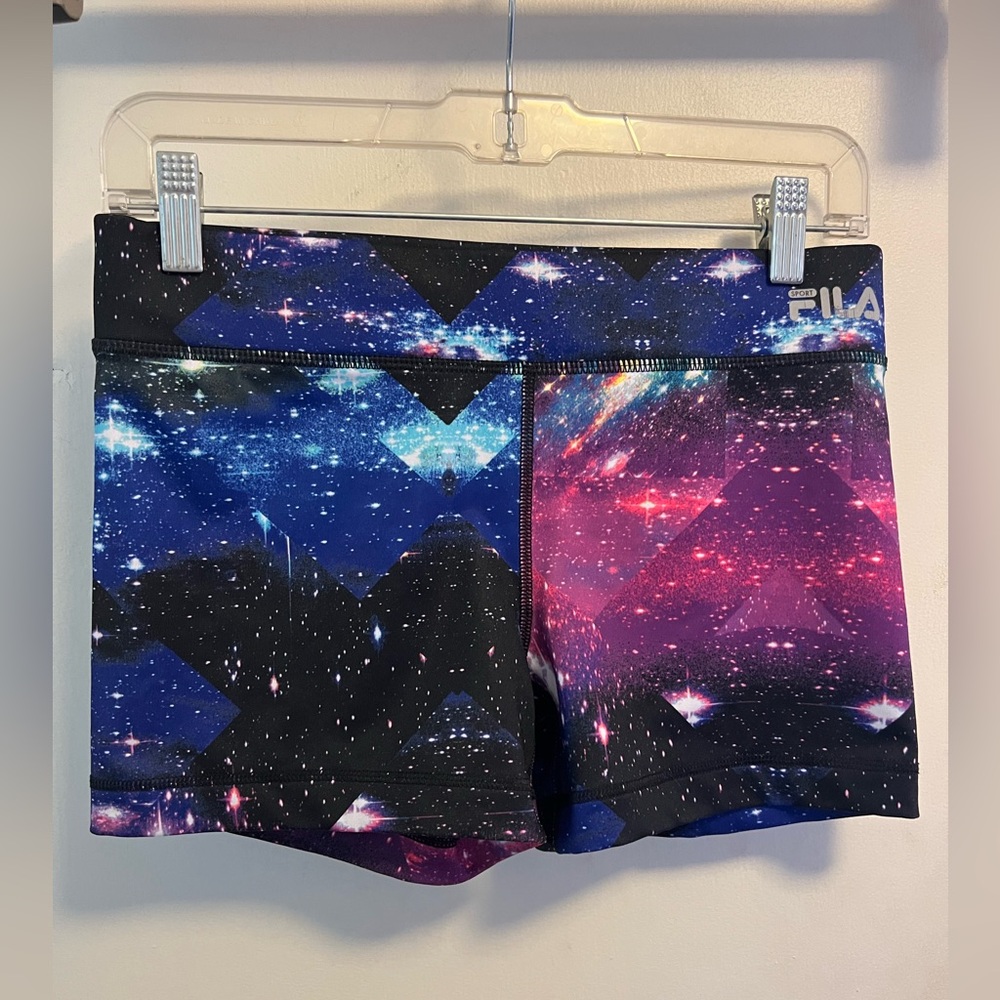 Size small Fila Sport galaxy print running shorts